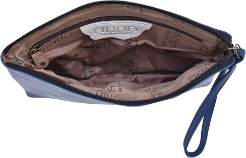 Anna by Anuschka Women's Hand Painted Genuine Leather Wristlet Clutch in Kuwait