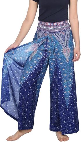 بنطلون نسائي واسع الساق من Lannaclothesdesign، مقاسات Palazzo S، M، L، XL in Kuwait