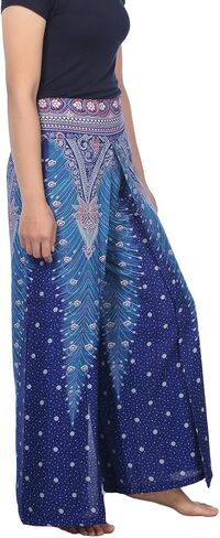 بنطلون نسائي واسع الساق من Lannaclothesdesign، مقاسات Palazzo S، M، L، XL in Kuwait