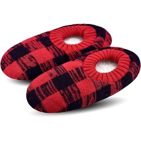 VAGUKU Mens Cozy Soft Sole Slipper Socks With Non Skid Bottoms, Warm Slipper Socks With Grippers For Men, Fuzzy House Slippers