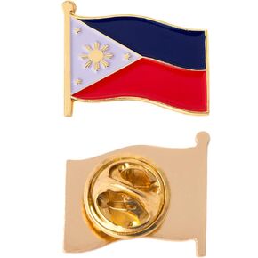 Philippines Lapel Pin Country Enamel Made of Metal Souvenir Hat Men Women Patriotic (Waving Flag Lapel Pin) in Saudi Arabia
