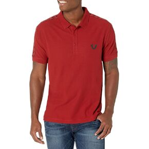 True Religion Men's Damask Ss Polo
