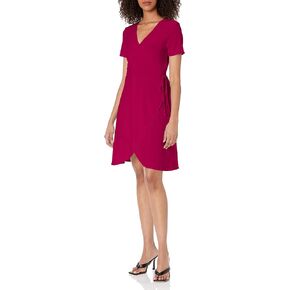 Star Vixen Women's Plus-Size Short-Sleeve Ballerina Wrap Dress in Saudi Arabia