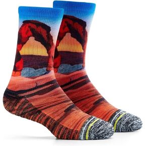 APRIME Men and Women Cushion Hiking Socks Novelty Cool Crew Socks Gift National Park Series in Kuwait