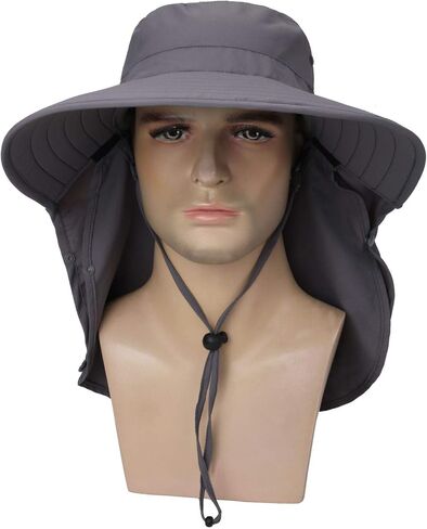 قبعة هوم بريفر للرجال بعامل حماية من أشعة الشمس 50+، قبعة صيد بحافة واسعة مع غطاء للرقبة in Kuwait