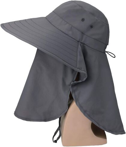 قبعة هوم بريفر للرجال بعامل حماية من أشعة الشمس 50+، قبعة صيد بحافة واسعة مع غطاء للرقبة in Kuwait