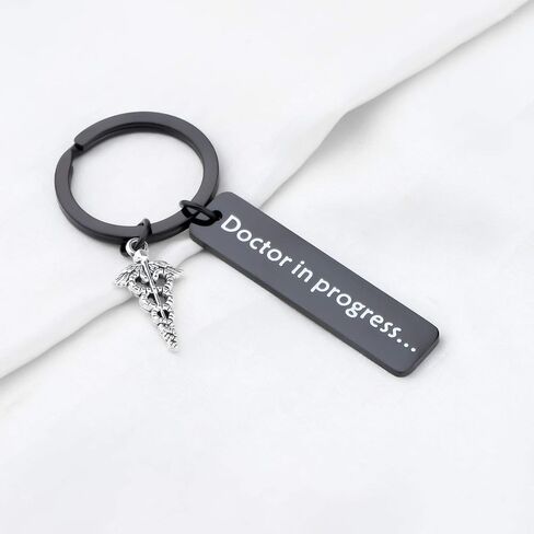 CENWA Med Student Keychain Dr. In Progress Humor Ideas For Doctor Graduation Gift Whitecoat Ceremony, New Doctor, Future Dr in Saudi Arabia