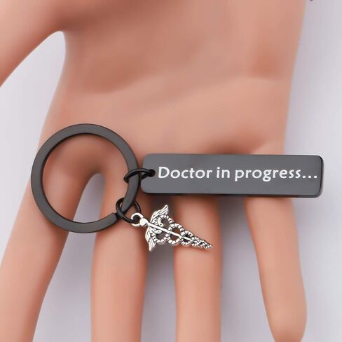 CENWA Med Student Keychain Dr. In Progress Humor Ideas For Doctor Graduation Gift Whitecoat Ceremony, New Doctor, Future Dr in Saudi Arabia