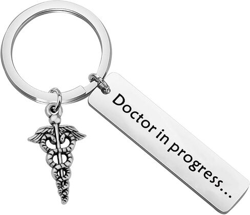CENWA Med Student Keychain Dr. In Progress Humor Ideas For Doctor Graduation Gift Whitecoat Ceremony, New Doctor, Future Dr in Saudi Arabia