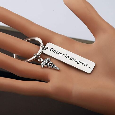 CENWA Med Student Keychain Dr. In Progress Humor Ideas For Doctor Graduation Gift Whitecoat Ceremony, New Doctor, Future Dr in Saudi Arabia