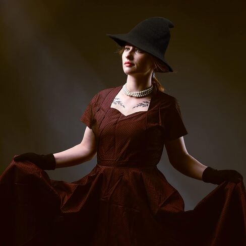 UTTPLL Halloween-Witch-Accessory-Cosplay للسيدات قبعات ساحرة مكشكشة قابلة للطي أغطية رأس ساحرة للحفلات السحرية للفتيات قبعة واسعة الحواف مدببة لعيد الميلاد الكرنفالات السوداء in Saudi Arabia