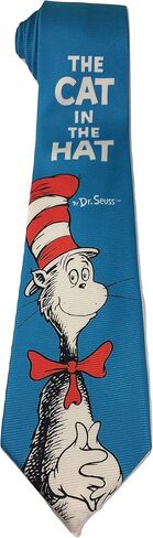 ربطة عنق جديدة بتصميم قطة في القبعة من دكتور سوس باللون الازرق in Kuwait