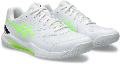 ASICS Men's Gel-Dedicate 8 Pickleball Tennis Shoe, 8.5, White/Lime Burst in Saudi Arabia