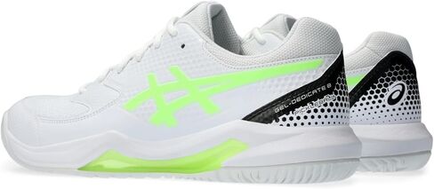 ASICS Men's Gel-Dedicate 8 Pickleball Tennis Shoe, 8.5, White/Lime Burst in Saudi Arabia