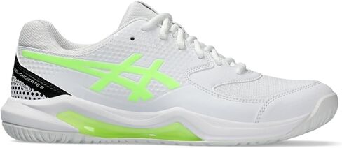 ASICS Men's Gel-Dedicate 8 Pickleball Tennis Shoe, 8.5, White/Lime Burst in Saudi Arabia