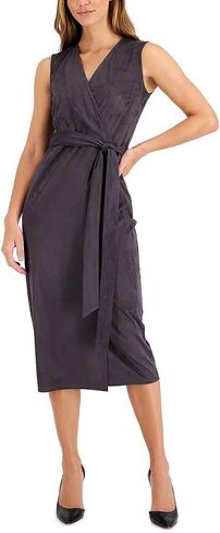 Anne Klein Women's Sleeveless Faux Wrap Dress in Saudi Arabia
