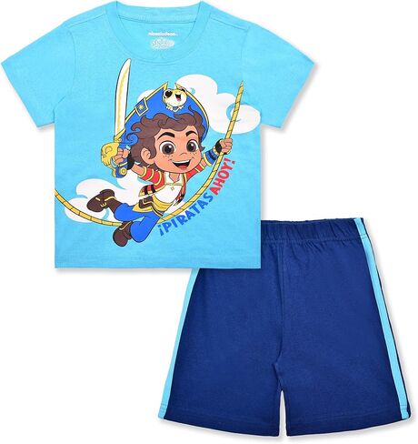 Nickelodeon Santiago of the Seas Boys’ T-Shirt and Short Set for Toddler – Blue/Navy in Saudi Arabia
