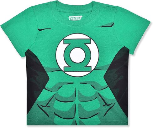 مجموعة تي شيرت وشورت للأولاد من DC Comics Green Lantern للأولاد الصغار والأطفال الصغار – أخضر/أسود, جريه مارل in Kuwait