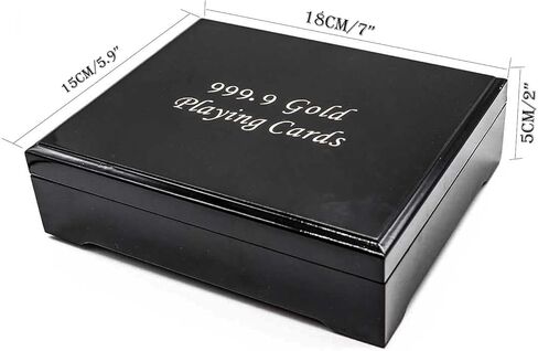 حامل بطاقات اللعب AVESON، صندوق تخزين بطاقات البوكر الخشبي المزخرف، علبة هدايا، سطح واحد in Kuwait