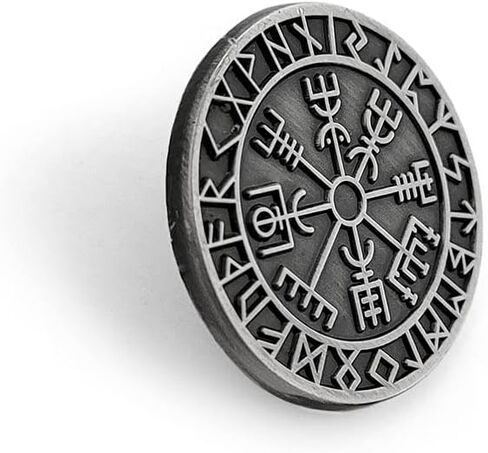 Pinsanity 'The Viking Compass' Nordic Rune Lapel Pin in Saudi Arabia