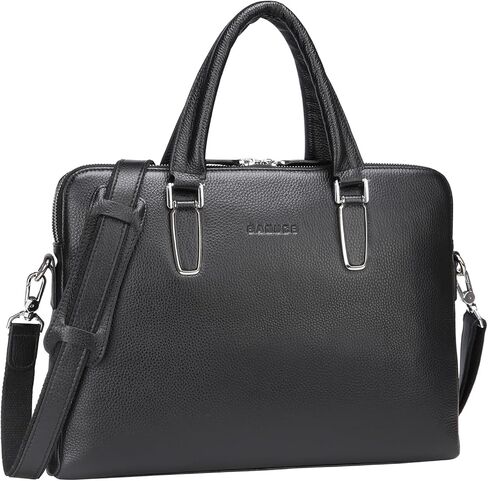 حقيبة جلدية للنساء من بانوس، حقيبة عمل سوداء 14 بوصة، حقيبة عمل الكمبيوتر المحمول حقيبة ملحق in Kuwait