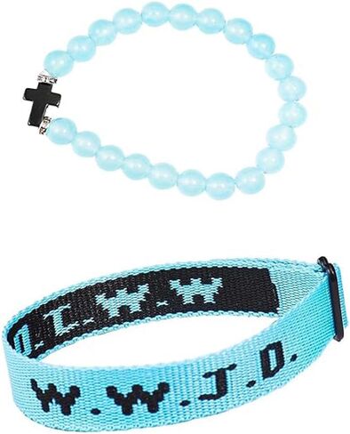 WWJD Braided Rope Beads Bracelet Set for Women Men What Would Jesus Do Handmade Colorful Bracelets Protection Pray Inspirational Religious Christian Bracelet for Teens Girl Boys Gifts Jewelry in Saudi Arabia