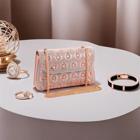 حقائب يد مسائية أنيقة من حجر الراين من HILELIFE، حقائب مسائية بمحفظة من حجر الراين لحفلات الزفاف والحفلات والمناسبات الخاصة in Kuwait