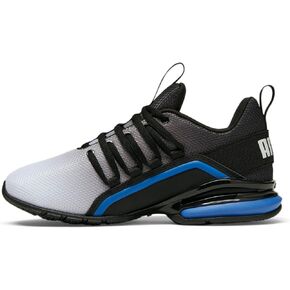 PUMA Overlasted Sneaker, White Black-Victoria Blue, 5.5 US Unisex Big Kid in Saudi Arabia