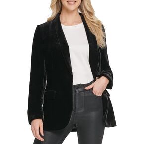 DKNY Women's Elevated Everyday Velvet Sportswear Jacket in Kuwait
