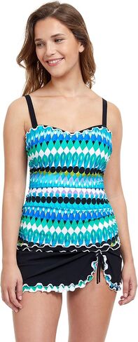 Profile by Gottex Women's Standard Moroccan Escape D-Cup Tankini in Saudi Arabia