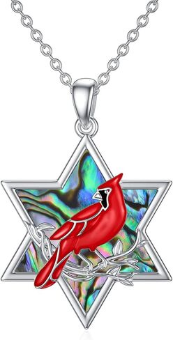 TOUPOP Cardinal Gifts for Women Sterling Silver Red Bird Cardinals Sympathy Pendant Necklace Valentines Day Jewelry for Her Wife Mom Birthday Anniversary Gifts, I am Always with You in Kuwait