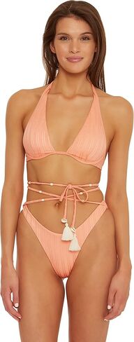 ISABELLA ROSE Women's Standard Champagne Halter Wire Bikini Top-Adjustable, Tie Back, Swimwear Separates in Saudi Arabia