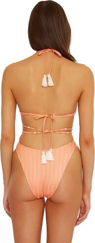 ISABELLA ROSE Women's Standard Champagne Halter Wire Bikini Top-Adjustable, Tie Back, Swimwear Separates in Saudi Arabia