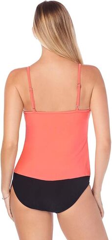 MagicSuit Women's Swimwear DD-Cup Rita Ruffle Soft Cup Tankini Top with Adjustable Straps in Saudi Arabia