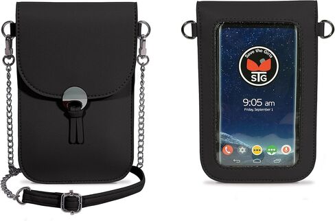 Save the Girls Colorado Touchscreen Purse - Crossbody Phone Case Wallet, Vegan Leather in Saudi Arabia