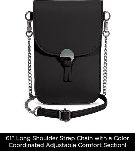 Save the Girls Colorado Touchscreen Purse - Crossbody Phone Case Wallet, Vegan Leather in Saudi Arabia