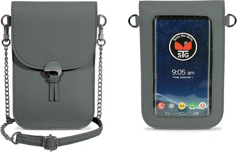 Save the Girls Colorado Touchscreen Purse - Crossbody Phone Case Wallet, Vegan Leather in Saudi Arabia