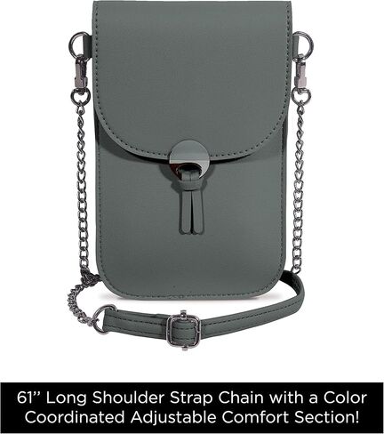 Save the Girls Colorado Touchscreen Purse - Crossbody Phone Case Wallet, Vegan Leather in Saudi Arabia