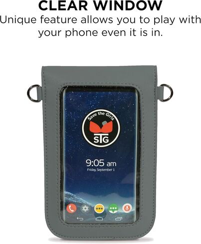 Save the Girls Colorado Touchscreen Purse - Crossbody Phone Case Wallet, Vegan Leather in Saudi Arabia