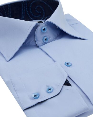 Men's High Collar Dress & Casual Shirt | Long Sleeve | Button Down Stylish Party Shirts in Saudi Arabia