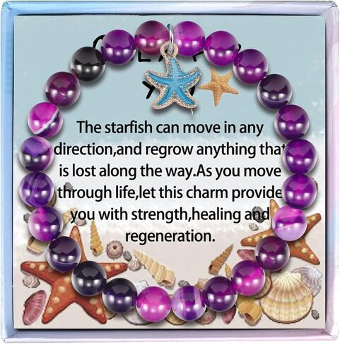 Fullrainbow Starfish Bracelet for Women Only for You Bracelet Starfish Spirit Animal Gifts Starfish Ocean Animal Gifts Starfish Inspirational Gifts for Women Girls in Saudi Arabia