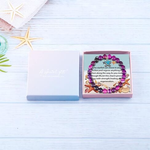 Fullrainbow Starfish Bracelet for Women Only for You Bracelet Starfish Spirit Animal Gifts Starfish Ocean Animal Gifts Starfish Inspirational Gifts for Women Girls in Saudi Arabia