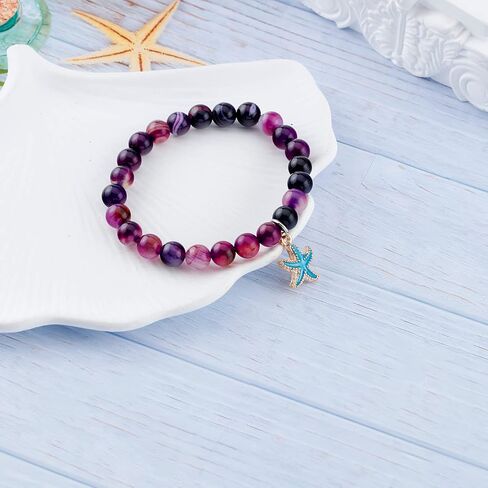 Fullrainbow Starfish Bracelet for Women Only for You Bracelet Starfish Spirit Animal Gifts Starfish Ocean Animal Gifts Starfish Inspirational Gifts for Women Girls in Saudi Arabia