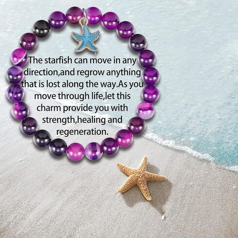 Fullrainbow Starfish Bracelet for Women Only for You Bracelet Starfish Spirit Animal Gifts Starfish Ocean Animal Gifts Starfish Inspirational Gifts for Women Girls in Saudi Arabia