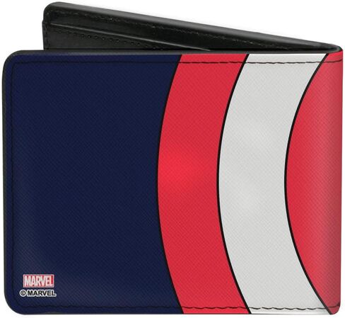 Buckle-Down Men's Bifold Wallet Captain America, 4.0" x 3.5", Captain America, 4.0" x 3.5", Buckle-down Bifold Wallet Captain America in Kuwait