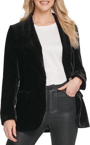 DKNY Women's Elevated Everyday Velvet Sportswear Jacket in Kuwait
