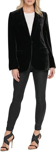 DKNY Women's Elevated Everyday Velvet Sportswear Jacket in Kuwait