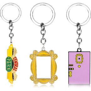 CHUQIU Friends TV Show Merchandise Keychain Peephole Monica's Door Frame Keychain for Women Best Gift in Kuwait