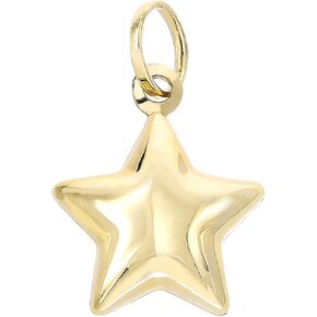 حلية متدلية على شكل نجمة من الذهب الاصفر عيار 14 قيراط من لوتشيتا للاساور والقلائد للنساء والبنات، XD1691-SC55، معدن in Kuwait