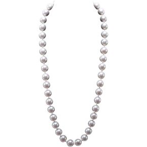 JYX Long Shell Pearl Necklace 12mm Round White Seashell Pearl Necklace 28" in Saudi Arabia